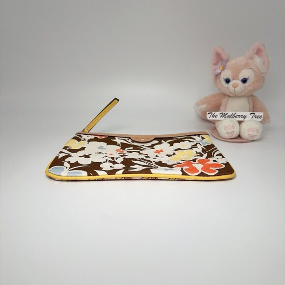 Tory Burch 81124 Floral Reverie Print Canvas Pouch  Clutch Wallet Zip Tassel $98 - Picture 4 of 10